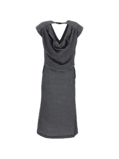 Irie Multicolour Pattern Dress With Dynamic Visual Appeal In Gray