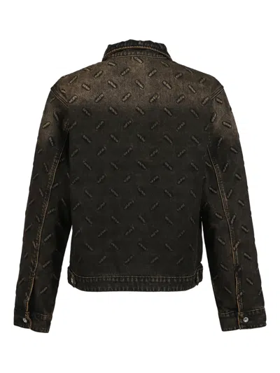 Who Decides War Pattern Button Jacket In Brown