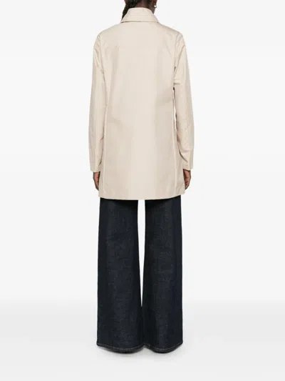 Fay Collared Coat In Neutral