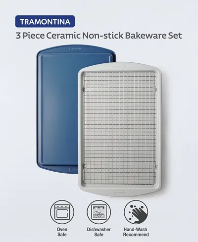 Tramontina Ceramic 3-pc. Nonstick Bakeware Set In Silver
