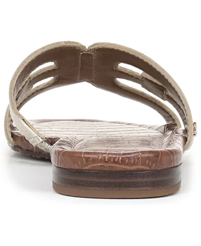 Sam Edelman Bay Double Strap Flat Sandals In Gray