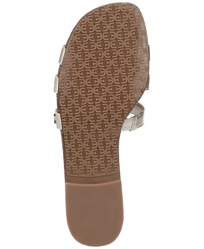 Sam Edelman Bay Double Strap Flat Sandals In Gray