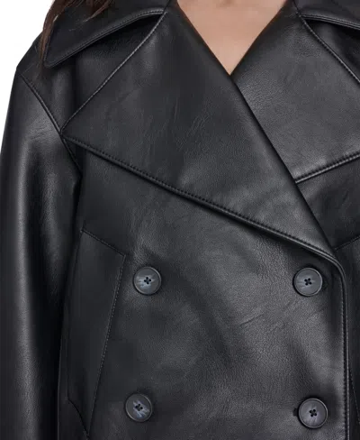 Levi's Women's Spread Collar Button-front Jacket In Black