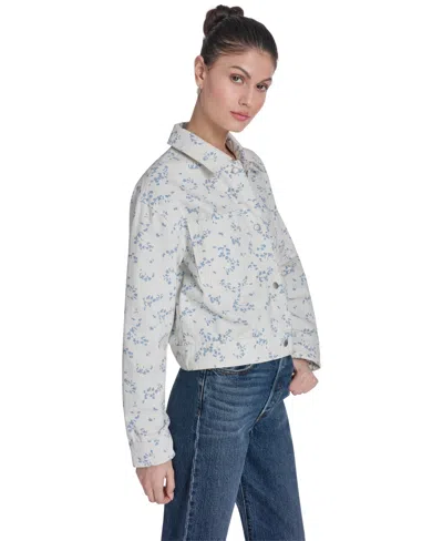 Levi's Women's Laydown Collar Button-front Coat In White