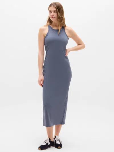 Athleta Signature Rib Maxi Dress In Gray