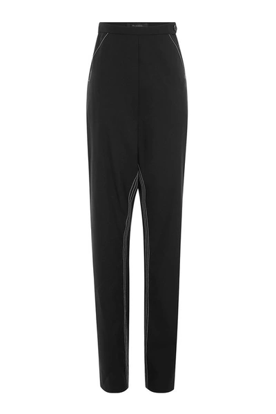 Ellery Wool High-waisted Trousers In Black