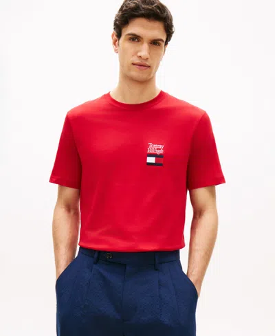 Tommy Hilfiger Logo-detail T-shirt In Red