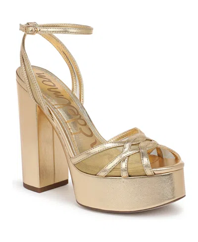 Sam Edelman Sandy Ankle Strap Platform Sandal In Multi