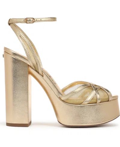 Sam Edelman Sandy Ankle Strap Platform Sandal In Multi