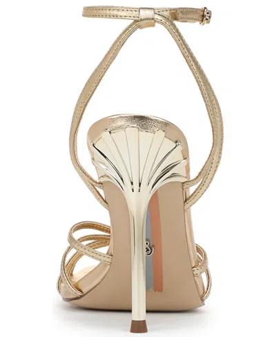 Sam Edelman Lili Heels Amber Gold Leather In Multi