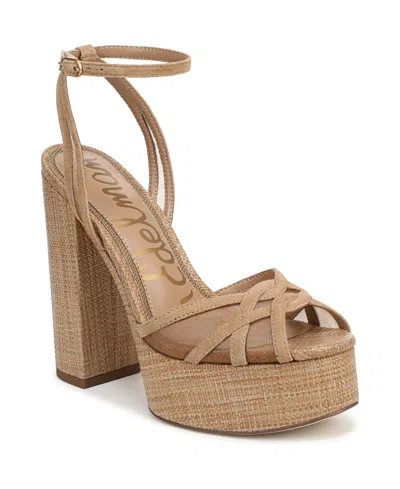Sam Edelman Sandy Ankle Strap Platform Sandal In Multi