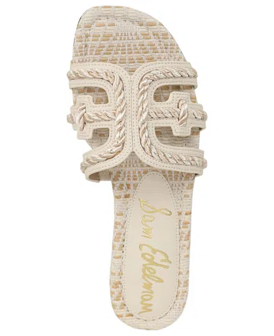 Sam Edelman Bay Twist Strap Sandals In Metallic