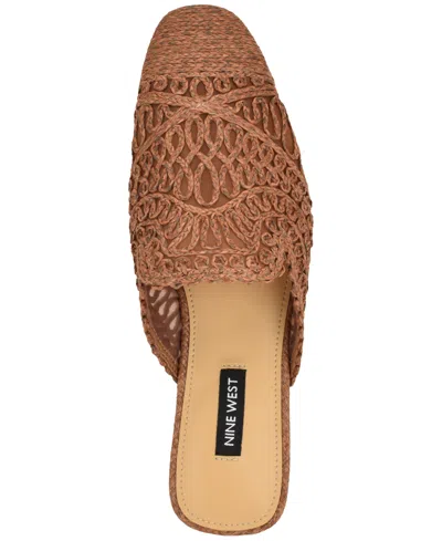 Nine West Camella Mule In Brown