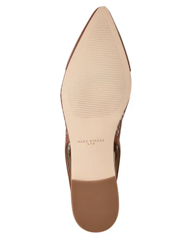 Marc Fisher Ltd Davin Pointed Toe Slingback Flat In Brown