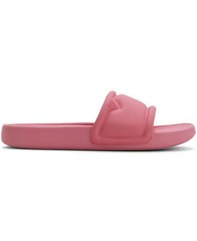 Roxy Beach Slide Sandal In Pink