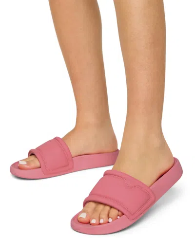 Roxy Beach Slide Sandal In Pink