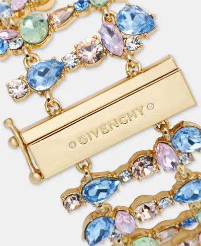 Givenchy Multi-stone Statement Flex Bracelet In Gold