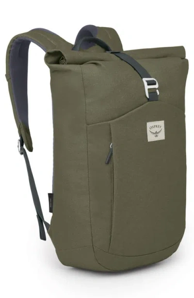Osprey Arcane Roll Top Backpack In Green