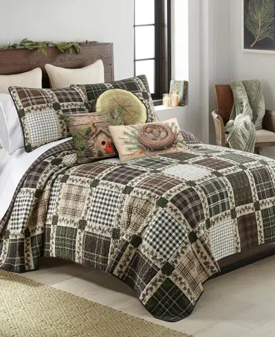 Donna Sharp Pine Patch 3-pc. Quilt Set, King In Multi
