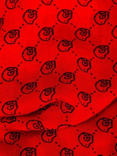 Shop Gucci 'ghost' Printed Scarf