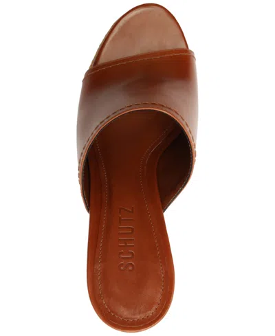 Schutz Darah Platform Sandal In Brown