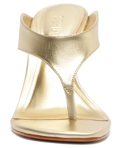 Schutz Maya Wedge Sandal In Gold