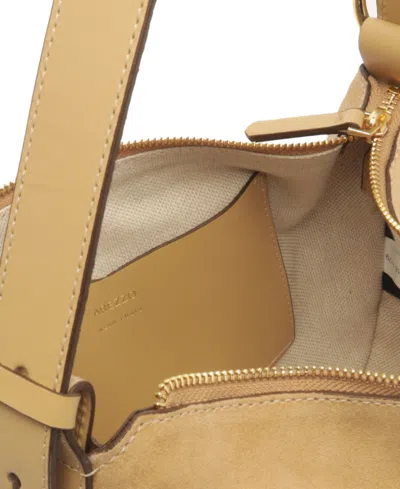 Arezzo Simone Medium Suede Shoulder Handbag In Neutral