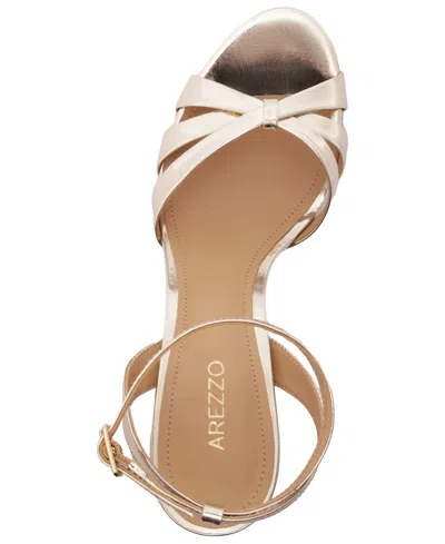 Arezzo Rumi Ankle Strap Sandal In Silver