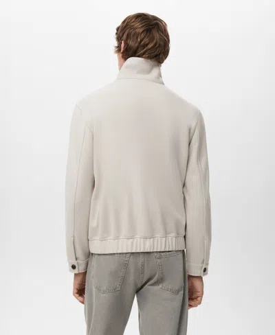 Mango Men's Regular-fit Zip Jacket In Neutral