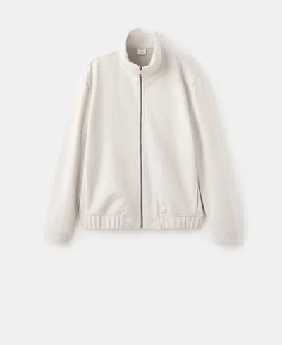 Mango Men's Regular-fit Zip Jacket In Neutral