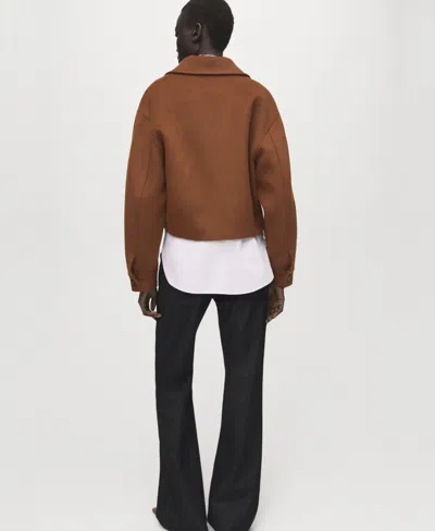 Mango Zip Front Jacket In Multi