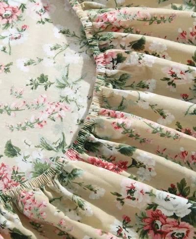 Laura Ashley 200 Thread Count Serene Dream Percale Sheet Set In Multi