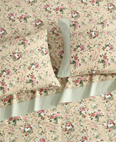 Laura Ashley 200 Thread Count Serene Dream Percale Sheet Set In Multi