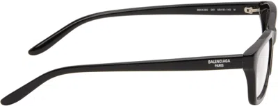 Balenciaga Black Daily Rectangular Glasses In Black