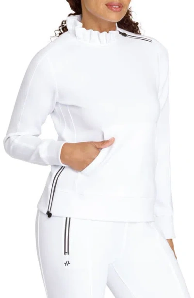 Tail Condoleezza Ruffle Collar Top In Gray