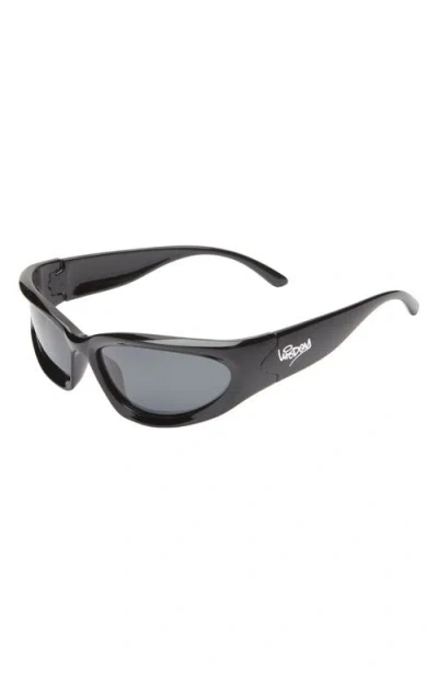 Wisdom Frame 5 Rectangular Sunglasses In Black