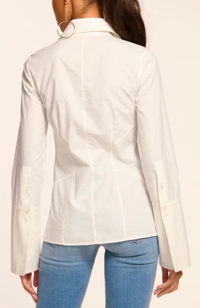 Ramy Brook Jay Fitted Button-front Shirt In White