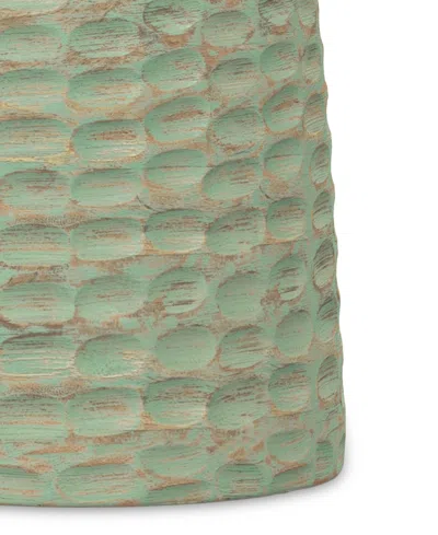 Simpli Home Boyd 13" Mango Wood Solid Accent Table In Green