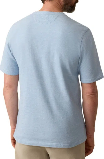 Faherty Indigo Pocket T-shirt In Blue