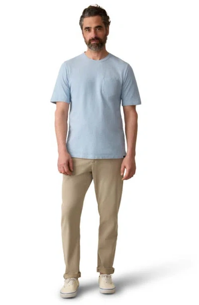 Faherty Indigo Pocket T-shirt In Blue