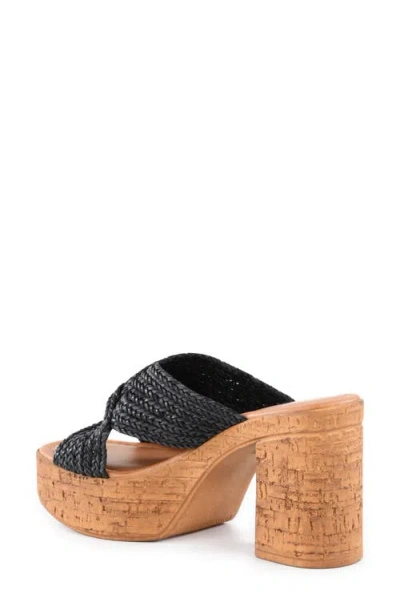 Seychelles Adorned Platform Sandal In Black