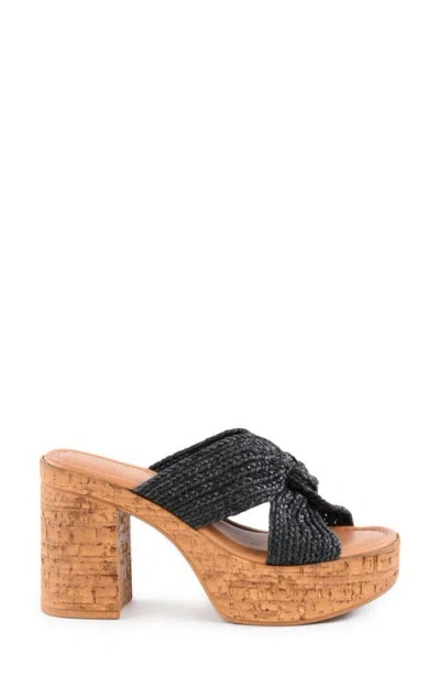 Seychelles Adorned Platform Sandal In Black