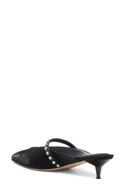Alexander Mcqueen Mcqueen Stud Pointed Toe Mary Jane Mule In Black