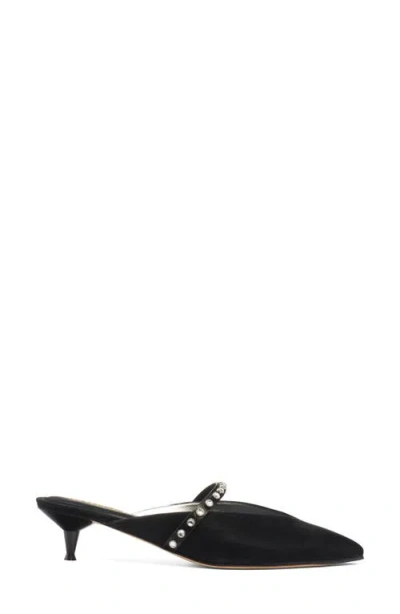 Alexander Mcqueen Mcqueen Stud Pointed Toe Mary Jane Mule In Black