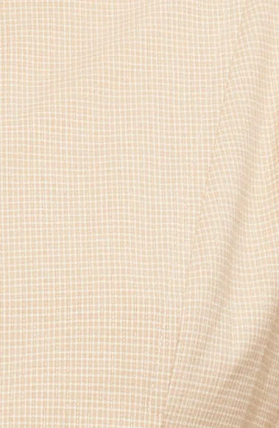 Lioness Eclipse Jacket In Beige Plaid In Brown