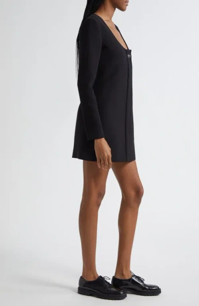 A.l.c . Elena Long Sleeve Minidress In Black