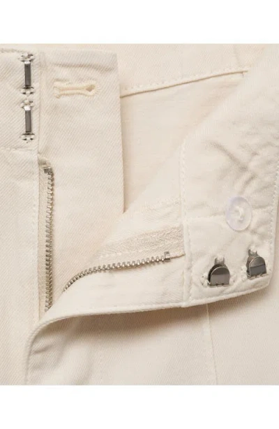 Mango Wide Leg Jeans In Sand