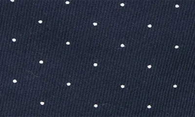 Construct Dot Print Satin Tie In Blue