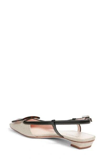 Roger Vivier Belle Vivier Slingback Ballerina Slingback Flat In Neutral