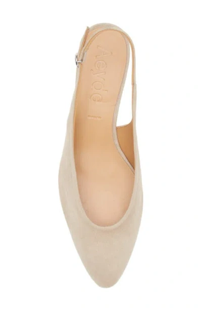 Aeyde Celeste Slingback Leather Pumps In Neutral